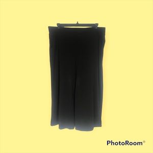 TORRID KNIT BLACK GAUCHO WIDE LEG PANTS/SPLIT SKIRT